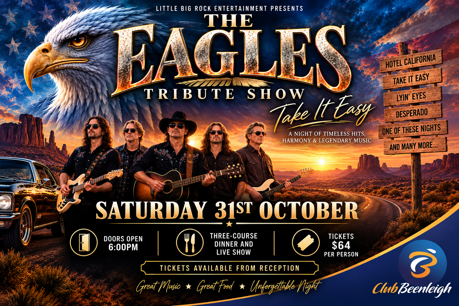 $64 Tickets Available from Reception