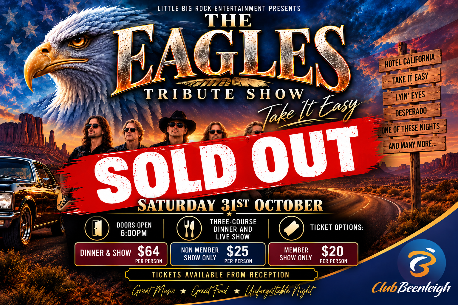 From $20 Tickets Available from Reception
