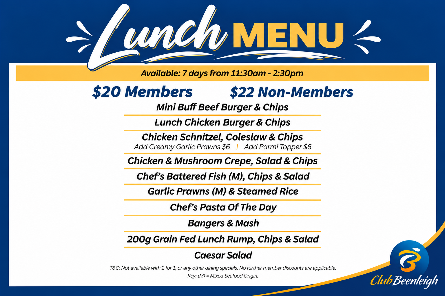 Lunch Menu